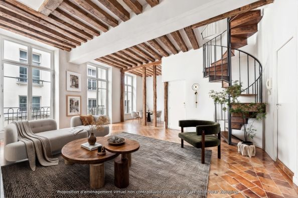 Vente Appartement de luxe Paris 3 3&nbsp;Pièces 109.14&nbsp;m²