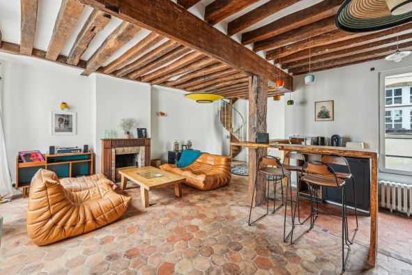 Vente Appartement de luxe Paris 4 2&nbsp;Pièces 54.9&nbsp;m²