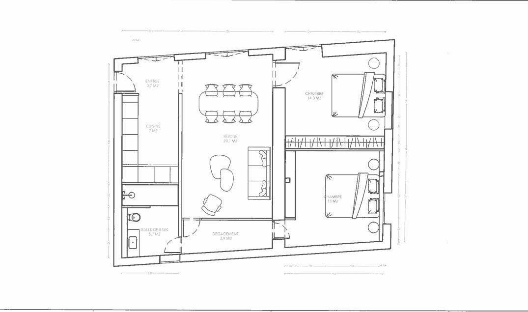 luxury apartment 3 Rooms for sale on PARIS (75003)